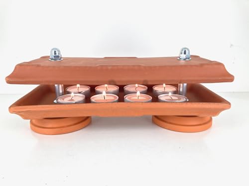 HP Wärmeplatte - Terrakotta, 42/8er | Hochwertiges Warmhalten von Grillgut/Glühwein/Tee | Teelichtlampe, bis zu 8 Maxi- Teelichter | Als Notheizung geeignet! Handmade in Germany! HP Wärmeplatte - Terrakotta, 42/8er | Hochwertiges Warmhalten von Grillgut/Glühwein/Tee | Teelichtlampe, bis zu 8 Maxi- Teelichter | Als Notheizung geeignet! Handmade in Germany! von hornet-products.com