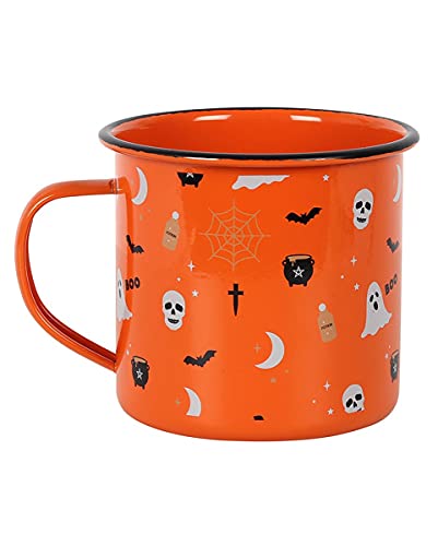 Horror-Shop Spooky Halloween Tasse im Emaile Style von horror-shop