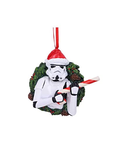 Star Wars Weihnachtsschmuck Stormtrooper mit Adventskranz als Deko Accessoire von horror-shop