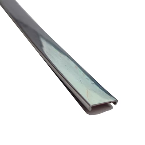 5 M U-Form Selbstklebend Möbelkantenband, Flexible TPE Kantenschutz für Schrankkanten Arbeitsplatten Abschlussleiste(Bright silver,16mm) von hothuimin