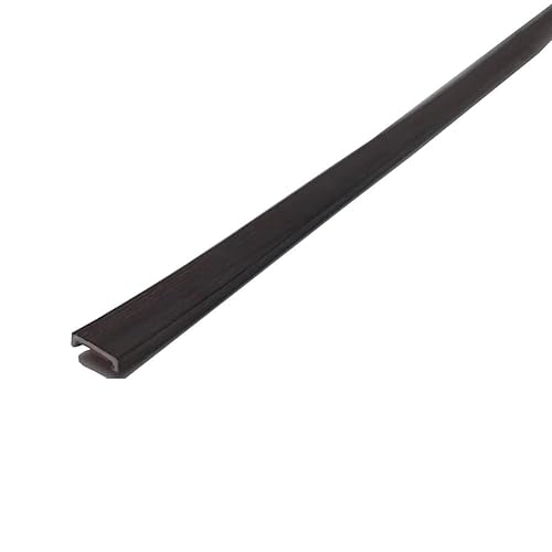 5m Kantenumleimer Selbstklebend Kantenschutz Umleimer Furnierklebeband Kein Aufbügeln, U-Form TPE Möbelkantenband, selbstsichernde Furnier-Randschiene(Coffee wood grain,6mm) von hothuimin