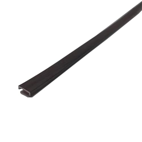 5m Kantenumleimer Selbstklebend Kantenschutz Umleimer Furnierklebeband Kein Aufbügeln, U-Form TPE Möbelkantenband, selbstsichernde Furnier-Randschiene(Coffee wood grain,7mm) von hothuimin