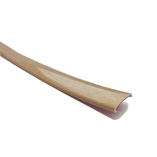 5m Kantenumleimer Selbstklebend Kantenschutz Umleimer Furnierklebeband Kein Aufbügeln, U-Form TPE Möbelkantenband, selbstsichernde Furnier-Randschiene(Yellow wood grain,7mm) von hothuimin