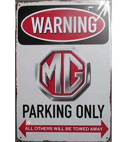 Hotrodspirit – Schild Warning MG Parking Only Auto Englisch 30 x 20 cm Blechschild Metal Deco Rock Roll Hotrodspirit – Schild Warning MG Parking Only Auto Englisch 30 x 20 cm Blechschild Metal Deco Rock Roll von hotrodspirit