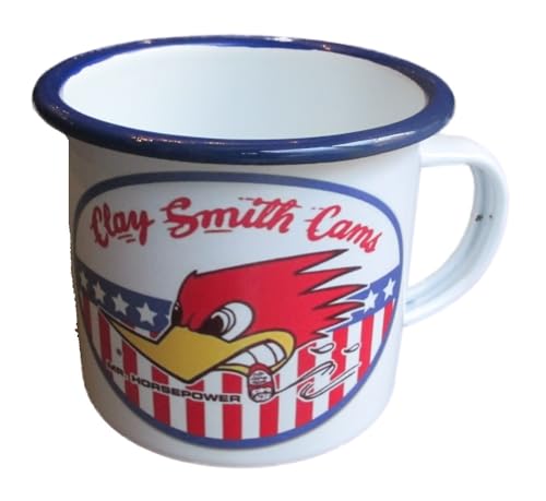 hotrodspirit - Emaille-Tasse Woody Horsepower Logo Amerikanische Flagge emailliert hotrodspirit - Emaille-Tasse Woody Horsepower Logo Amerikanische Flagge emailliert von hotrodspirit