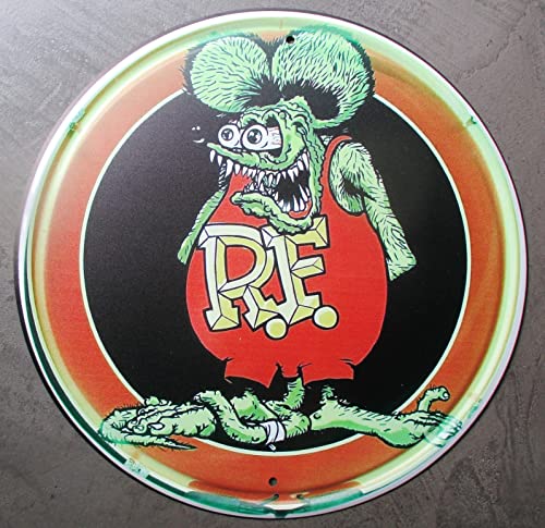 hotrodspirit - Rat Fink Rat Fink Ronde 30 cm Neon Style Kustom Kultrure Rock Roll hotrodspirit - Rat Fink Rat Fink Ronde 30 cm Neon Style Kustom Kultrure Rock Roll von hotrodspirit