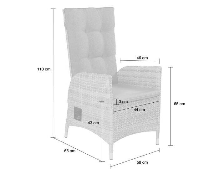 LC Garden »Roma« Gartenstuhl natur Positionsstuhl Verstellsessel von house-attack