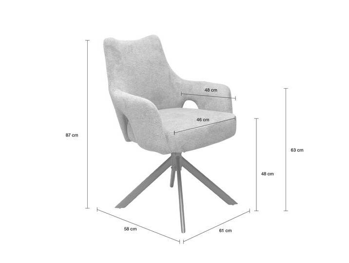 LC Home 2er Set Esszimmerstuhl Drehstuhl »Livrono« Webstoff Creme LC Home 2er Set Esszimmerstuhl Drehstuhl »Livrono« Webstoff Creme von house-attack