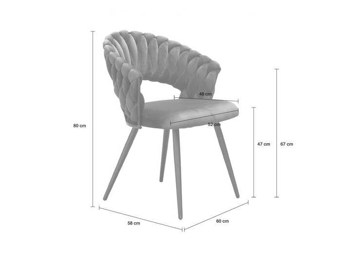 LC Home 2er Set Esszimmerstuhl »Nancy« Flechtoptik Samt hellgrau LC Home 2er Set Esszimmerstuhl »Nancy« Flechtoptik Samt hellgrau von house-attack