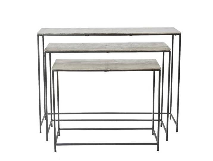 LC Home »Konsolentisch« 3er Set Sideboard silber 25x118x85cm LC Home »Konsolentisch« 3er Set Sideboard silber 25x118x85cm von house-attack