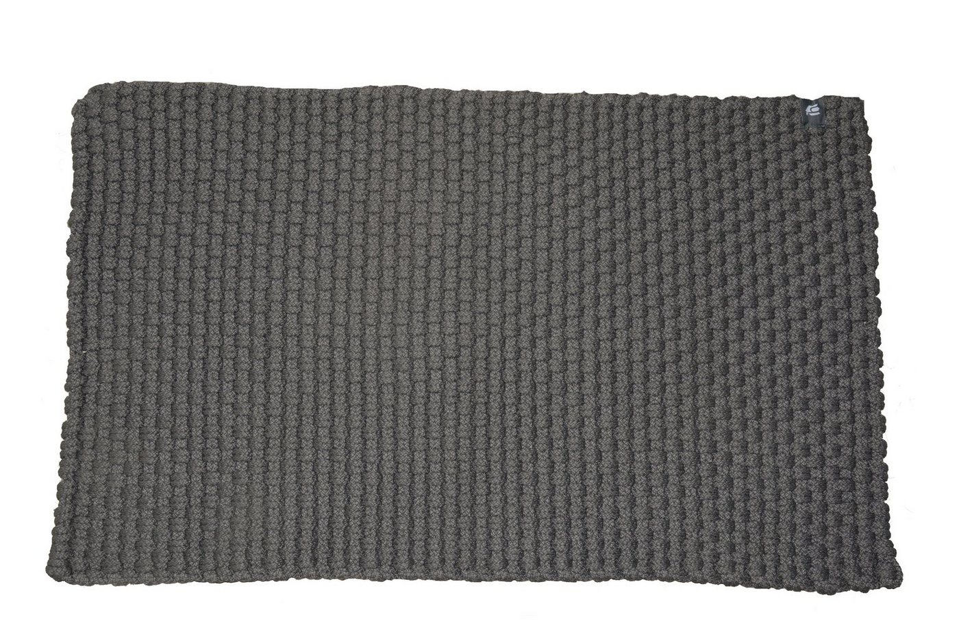 Badematte Knit houseproud, Höhe 15 mm, geflochtener Kunststoff Indoor und Outdoor, Polyester, rechteckig von houseproud