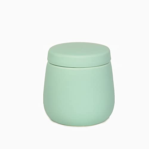 houseproud Ceramic Silk Kosmetikdose aus Keramik mit Rubber Coating (aqua) von houseproud