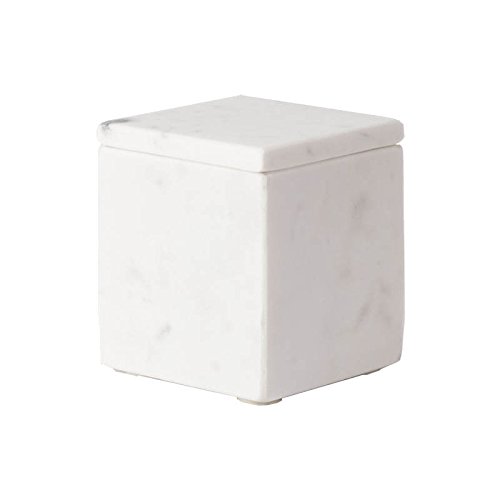 houseproud Cubic White Kosmetikdose aus weißem Marmor von houseproud