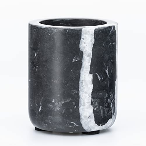 houseproud Marquina Zahnputzbecher aus rundem schwarzen Marmor houseproud Marquina Zahnputzbecher aus rundem schwarzen Marmor von houseproud