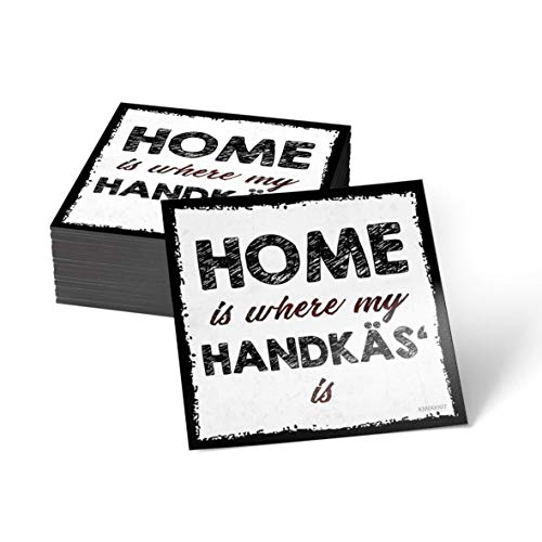how about tee? Magnet-Sticker: Home is Where My Handkäs' is - Kühlschrankmagnet mit Spruch von how about tee?