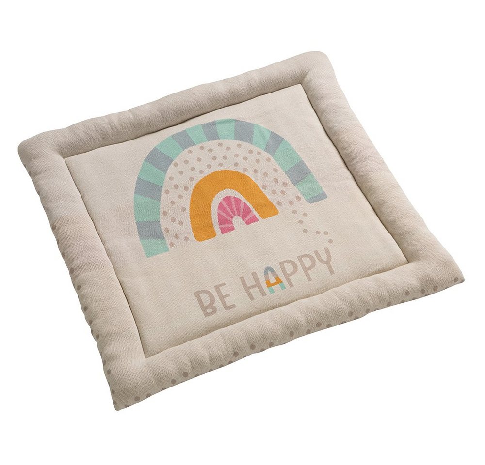 Krabbeldecke be happy, howa, Baby Spielmatte weich gepolstert, Baumwolle, Strick, 100x100x7cm von howa