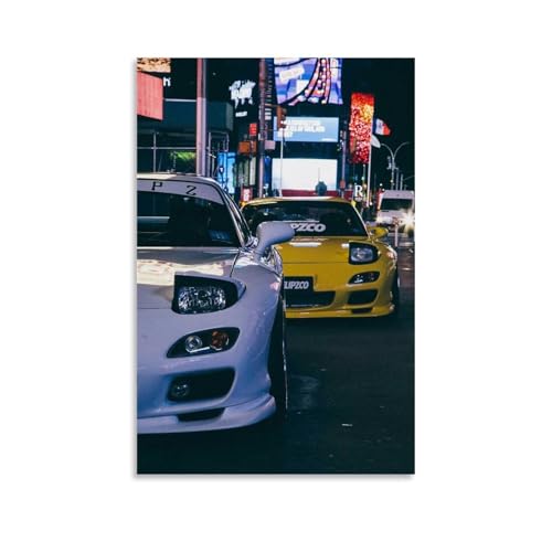 hoxaooi Jdm Car Posters Poster Für Zimmer, Ästhetische Leinwand-Wandkunst, Schlafzimmer-Dekor Poster 12x18inch(30x45cm) von hoxaooi