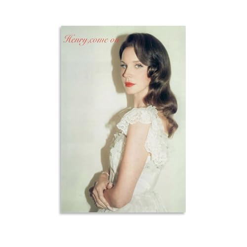 hoxaooi Lana Del Rey Poster Henry, Komm Schon Poster Für Zimmer, Ästhetische Leinwand-Wandkunst, Schlafzimmer-Dekor Poster 12x18inch(30x45cm) von hoxaooi