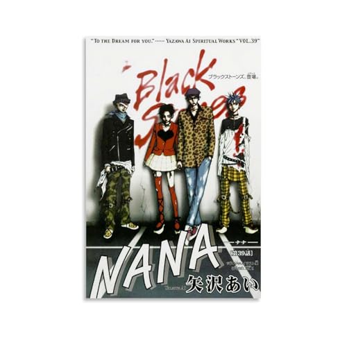 hoxaooi Nana Black Stones Anime Poster Poster Für Zimmer, Ästhetische Leinwand-Wandkunst, Schlafzimmer-Dekor Poster 12x18inch(30x45cm) von hoxaooi