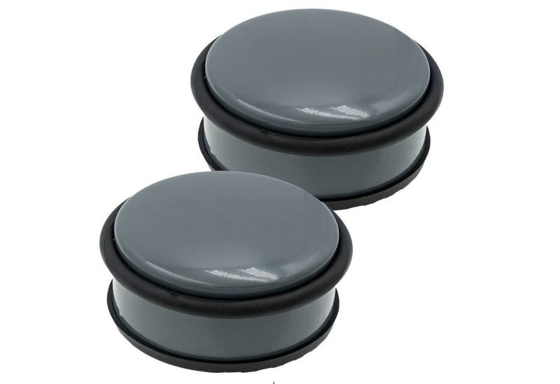 hrb Bodentürstopper Türstopper aus Edelstahl schwerer Stopper für Boden (2 St) von hrb