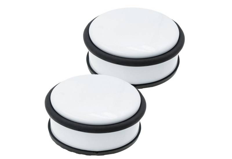 hrb Bodentürstopper Türstopper aus Edelstahl schwerer Stopper für Boden (2 St) von hrb