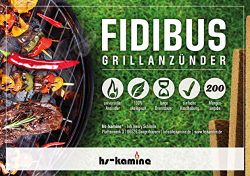 200 Stück Grillanzünder Fidibus BBQ Grillanzünder natürliche Anzündstäbe EIN reines Naturprodukt von hs-kamine