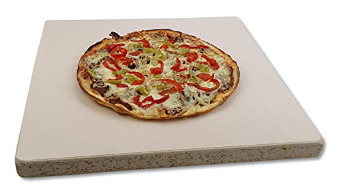 Pizzaplatte Backofenplatte Brotbackplatte Pizzastein Brotbackplatte Flammkuchen Varianten 40 x 40 x 3 cm und kleiner aus Speicherschamotte (40 x 34 x 3) von hs-kamine