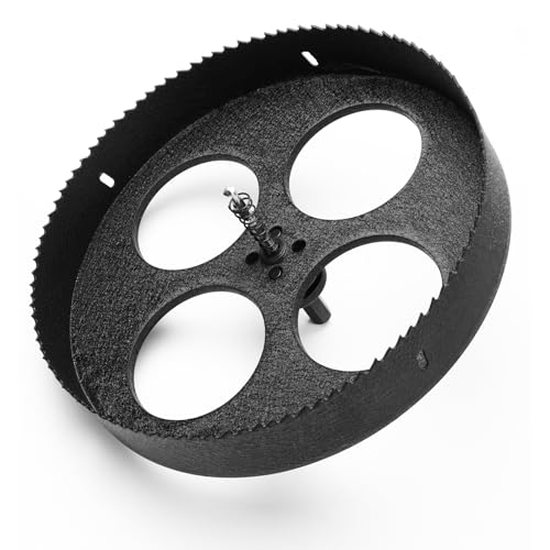 HSAWBIT HSS Bimetall-Lochsäge, 270 mm, M42 Schnellschnitt-Lochschneider, 45 mm Schnitttiefe mit SDS-Plus-Schaft, für Edelstahl, Baublech, Holz, Kunststoff, verschiedene Materialien HSAWBIT HSS Bimetall-Lochsäge, 270 mm, M42 Schnellschnitt-Lochschneider, 45 mm Schnitttiefe mit SDS-Plus-Schaft, für Edelstahl, Baublech, Holz, Kunststoff, verschiedene Materialien von hsawbit
