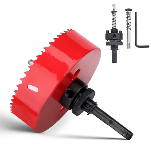 Lochsäge 102mm,HSS lochsäge holz mit SDS plus-Schaft und Sechskant-Schaft bohrkrone für Holz, Trockenbau, Kunststoffe Lochsäge 102mm,HSS lochsäge holz mit SDS plus-Schaft und Sechskant-Schaft bohrkrone für Holz, Trockenbau, Kunststoffe von hsawbit