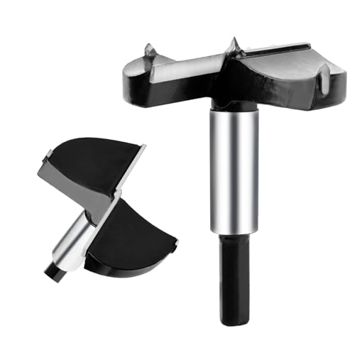 hsawbit 53 mm Forstnerbohrer Scharnierschneider Hartmetallbestückt Forstnerbohrer für Küchenschrankscharniere, Hartholz Lochsäge Holzbearbeitung Bohren Scharnierbohrer von hsawbit