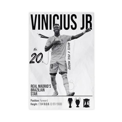 hsqxidhz Vinicius Jr Real Madrid Poster auf Leinwand, Schlafzimmer, Dekoration, Landschaft, Büro, Raumdekoration, Geschenk, 20 x 30 cm hsqxidhz Vinicius Jr Real Madrid Poster auf Leinwand, Schlafzimmer, Dekoration, Landschaft, Büro, Raumdekoration, Geschenk, 20 x 30 cm von hsqxidhz