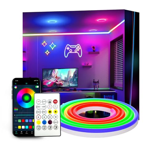 httpsmp 2m RGB+IC Farbwechsel Neon Rope Lights, USB Powered, 5V Flexible Strip, LED Streifen mit App/Fernbedienung, DIY-Formen, Musik Sync, TV/PC Hintergrundbeleuchtung httpsmp 2m RGB+IC Farbwechsel Neon Rope Lights, USB Powered, 5V Flexible Strip, LED Streifen mit App/Fernbedienung, DIY-Formen, Musik Sync, TV/PC Hintergrundbeleuchtung von httpsmp