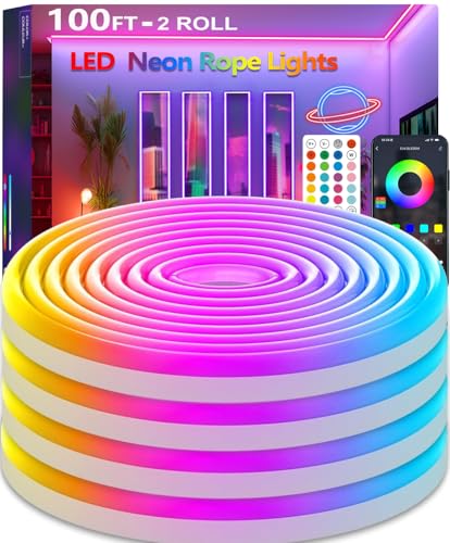 httpsmp 30M RGB Neon LED Strip Lights, Musik Sync, 24V Flexible Streifen mit App/Fernbedienung anwendbar auf Schlafzimmer, Raum & Außendekoration httpsmp 30M RGB Neon LED Strip Lights, Musik Sync, 24V Flexible Streifen mit App/Fernbedienung anwendbar auf Schlafzimmer, Raum & Außendekoration von httpsmp