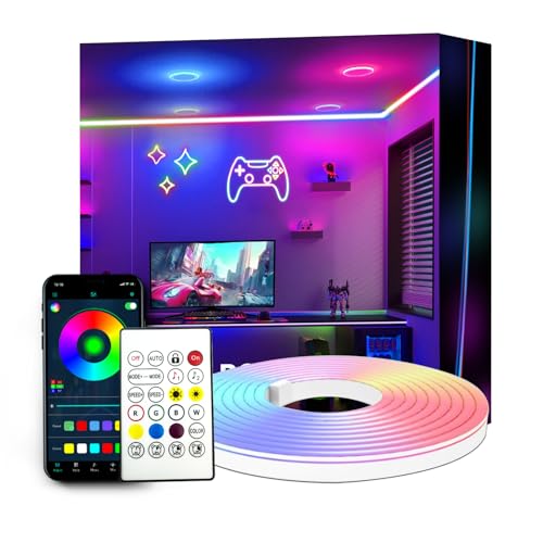 httpsmp 3m RGB+IC Farbwechsel Neon Rope Lights, USB Powered, 5V Flexible Strip, LED Streifen mit App/Fernbedienung, DIY-Formen, Musik Sync, TV/PC Hintergrundbeleuchtung httpsmp 3m RGB+IC Farbwechsel Neon Rope Lights, USB Powered, 5V Flexible Strip, LED Streifen mit App/Fernbedienung, DIY-Formen, Musik Sync, TV/PC Hintergrundbeleuchtung von httpsmp