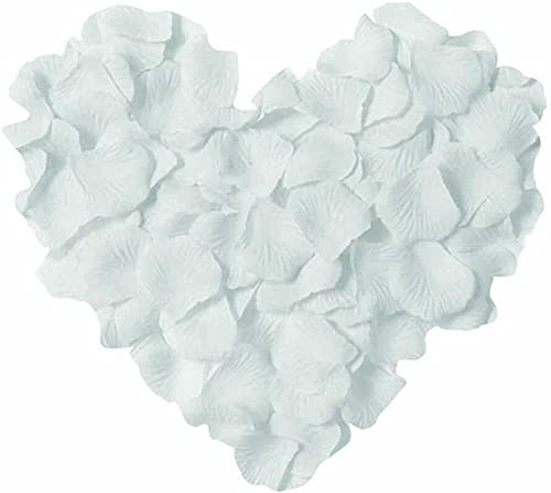 huaao 3000pcs Romantische Rosenblätter Hochzeit Dekoration Romantische für Valentinstag Verlobung Geburtstag Jahrestag, Weiß von huaao