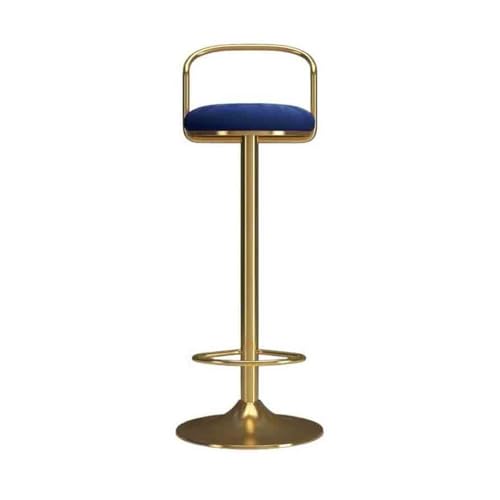 huanglyc-232 65-80cm Lift Einfache Barhocker Drehstuhl Rezeption Stuhl Licht Luxus Haushalt Hohe Hocker(Blue) von huanglyc-232