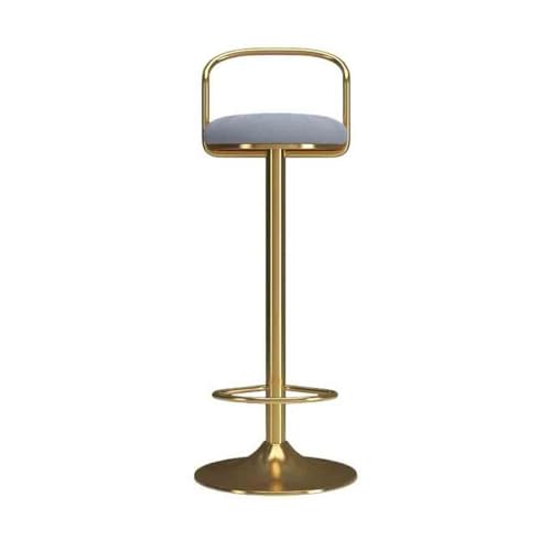 huanglyc-232 65-80cm Lift Einfache Barhocker Drehstuhl Rezeption Stuhl Licht Luxus Haushalt Hohe Hocker(Grigio) von huanglyc-232