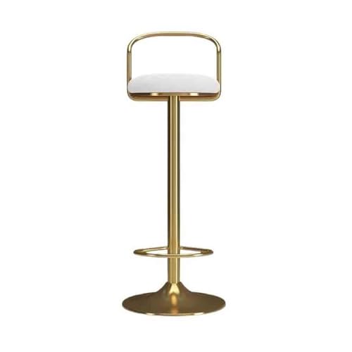 huanglyc-232 65-80cm Lift Einfache Barhocker Drehstuhl Rezeption Stuhl Licht Luxus Haushalt Hohe Hocker(Weiß) von huanglyc-232