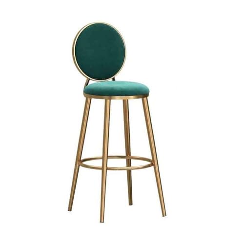 huanglyc-232 75cm Haushaltsmode Hohe Barhocker Hohe Rückenlehne Inselstuhl Café Barstuhl(Green) von huanglyc-232
