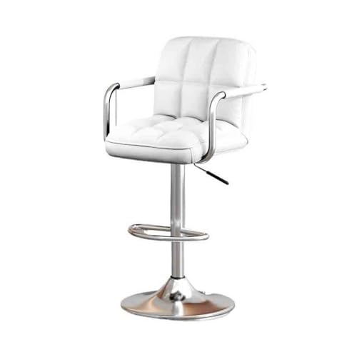 huanglyc-232 Barhocker Licht Luxus Hohe Zurück Stuhl Hause Lift Swivel Hohe Stuhl Moderne Hohe Hocker(Weiß) von huanglyc-232