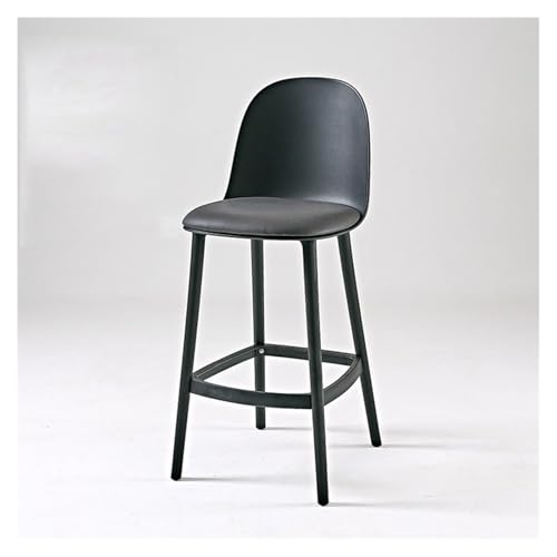 huanglyc-232 Barhocker for den Heimgebrauch Hohe Hocker Rückenlehne Barhocker Theke Inselstuhl(Schwarz) von huanglyc-232