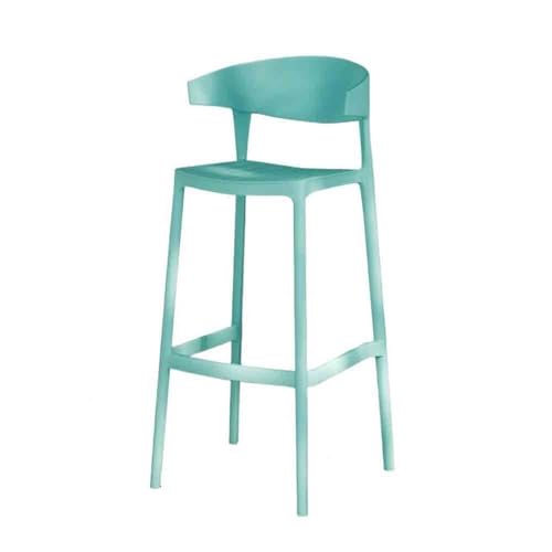 huanglyc-232 Barhocker for den Heimgebrauch Stapelbare Kaffee-Restaurant-Rückenlehne Hochhocker Moderne einfache Barhocker Hochhocker(Blue) von huanglyc-232