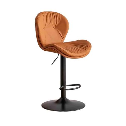 huanglyc-232 Barstuhllift Haushalt Modern Einfacher Doppelhochstuhl Rückenlehnenstuhl Skandinavische Barhocker Barhocker vorne(Orange) von huanglyc-232