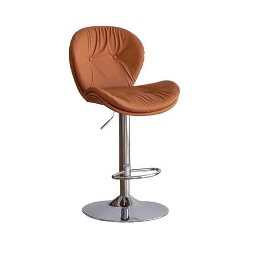 huanglyc-232 Barstuhllift Haushalt Modern Einfacher Doppelhochstuhl Rückenlehnenstuhl Skandinavische Barhocker Barhocker vorne(Orange) von huanglyc-232