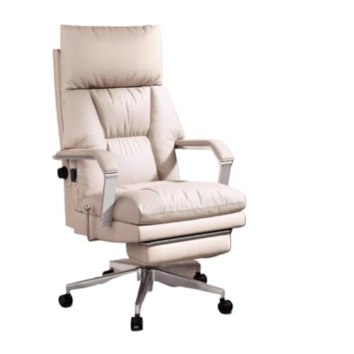 huanglyc-232 Computer-Schreibtischstuhl, Premium-Bürostuhl aus Leder, ergonomischer Gaming-Chefsessel for Langen Sitzkomfort von huanglyc-232