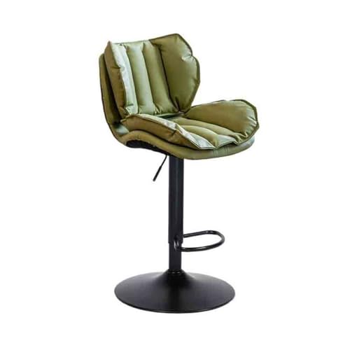 huanglyc-232 Edelstahl Hohe Hocker Lift Swivel Barhocker Hohe Bar Stuhl Rückenlehne Barhocker(Green) von huanglyc-232