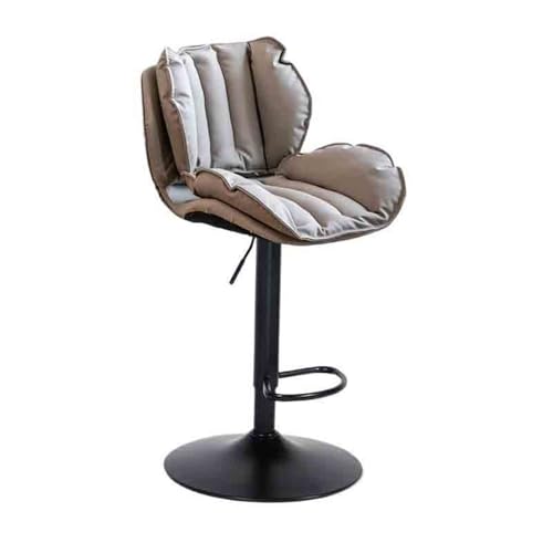 huanglyc-232 Edelstahl Hohe Hocker Lift Swivel Barhocker Hohe Bar Stuhl Rückenlehne Barhocker(Grigio) von huanglyc-232