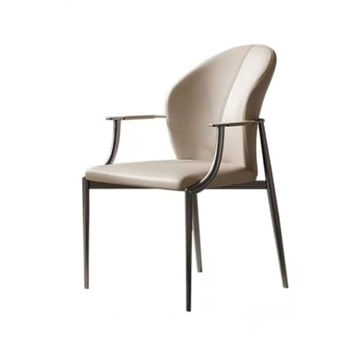 huanglyc-232 Esszimmerstühle, Moderne Küchen- und Esszimmerstühle, gepolsterte Esszimmer-Akzentstühle mit Sitzfläche aus Kunstleder und stabilen Metallbeinen, Bequemer Sitz von huanglyc-232