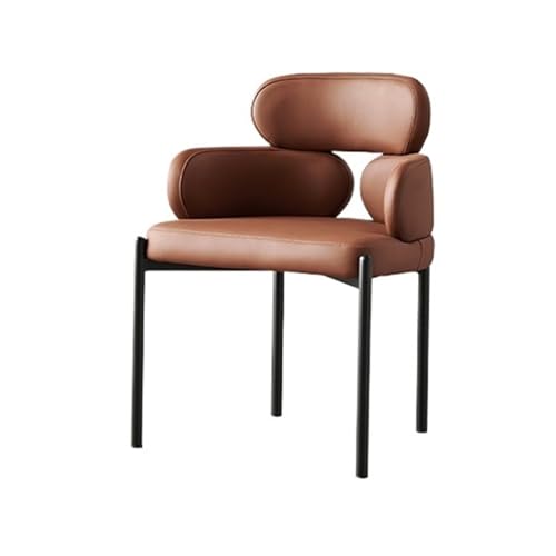 huanglyc-232 Esszimmerstühle, Schreibtischstuhl, Mid Century Modern Esszimmerstühle mit Armlehnen, Home Schreibtischstuhl for Wohnzimmer Schlafzimmer, Bequemer Sitz(Orange) von huanglyc-232