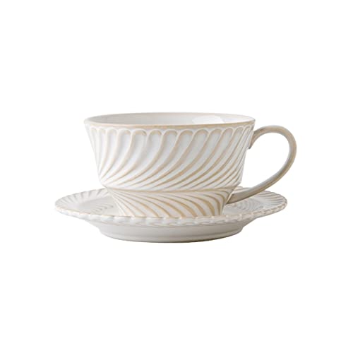 huanglyc-232 Kaffeetasse- 300 ML Exquisite Kaffeetasse Set Nachmittagstee Keramiktasse Haushalt Keramiktasse Einweihungsgeschenk zur Hochzeit von huanglyc-232